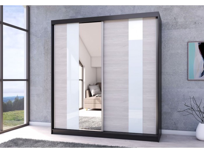 Гардероб с плъзгащи врати Multi 32 (корпус черен)